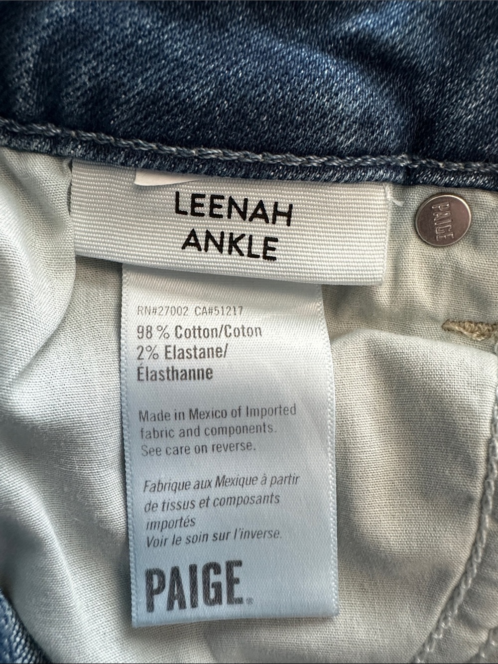 PAIGE Leenah Ankle Jeans in Mixtape $258 - Picture 7 of 7